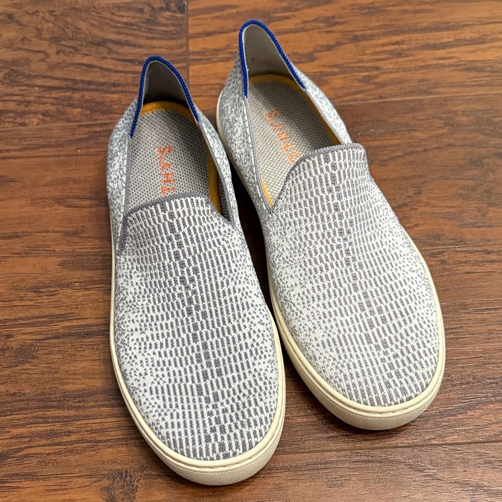 Rothy’s Gray Snake The Original Slip On Sneakers